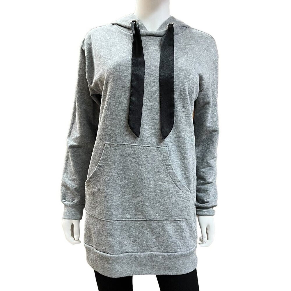 Just Be Oversized Grey Hoodie Sweatshirt Womens Size M (E10108)‎